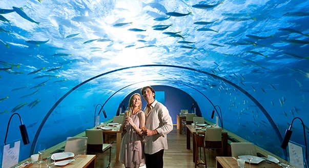 Полина Гагарина с семьей посетили необычный ресторан на Мальдивах
